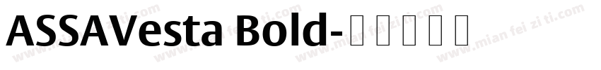 ASSAVesta Bold字体转换